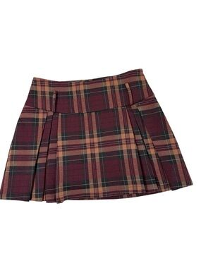 Commense Mini Skirt Size Small Burgundy